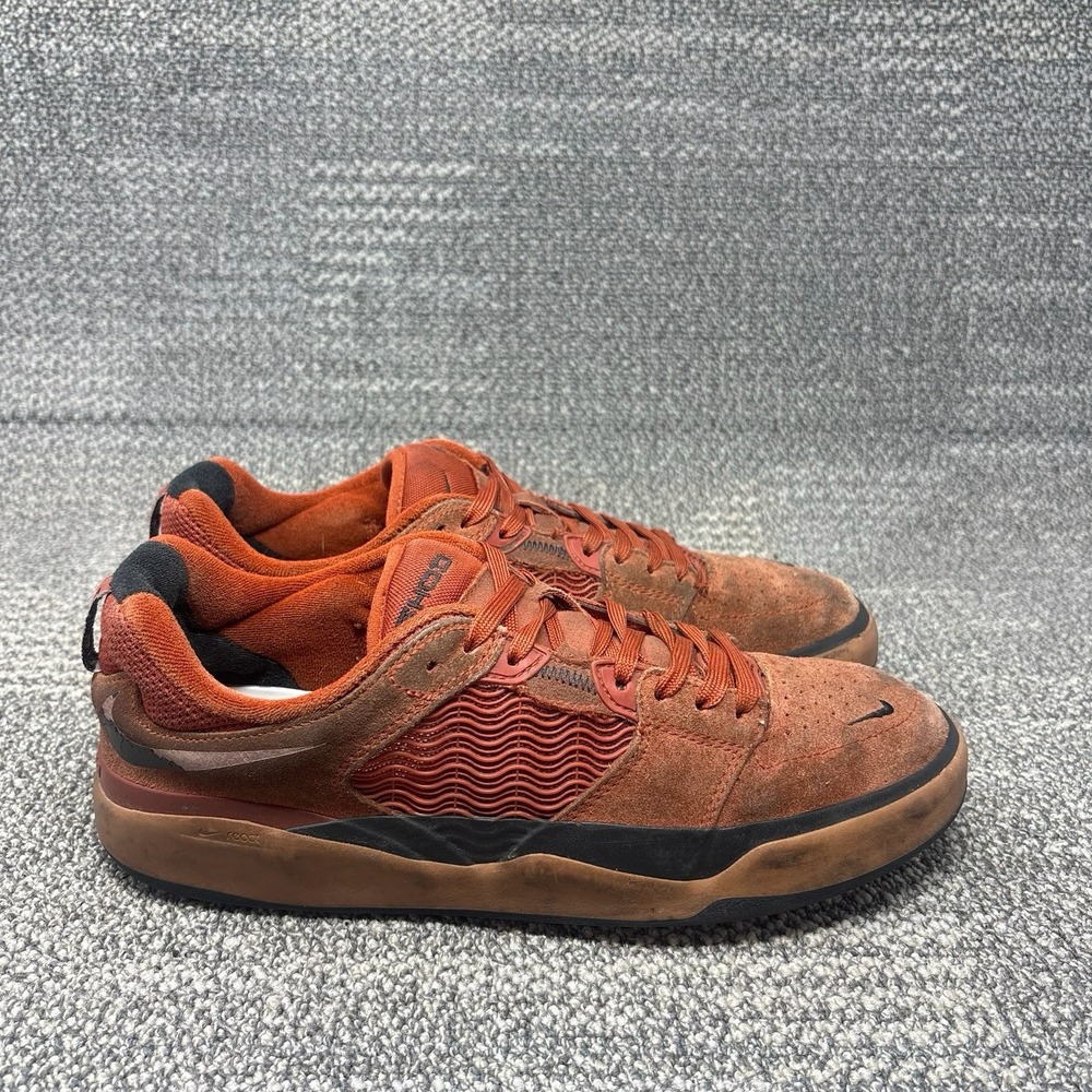 Nike SB Ishod SB Rugged Orange Mineral Suede Skate Shoes DC7232-800 Men's 8.5